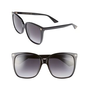 gucci GG0022S black sunglasses (ONLY WORN ONCE)